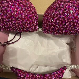 Competition bikini suit! Worn one time!! Practically BRAND NEW